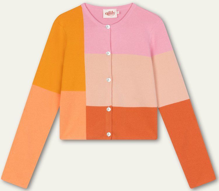 Oilily - Vozmic long sleeves cardigan - Geel - L