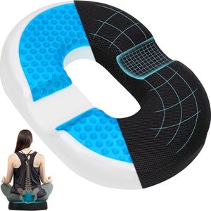 Gelkussen voor Zitontlasting - Zitkussen - Ergonomisch Kussen voor Stoel