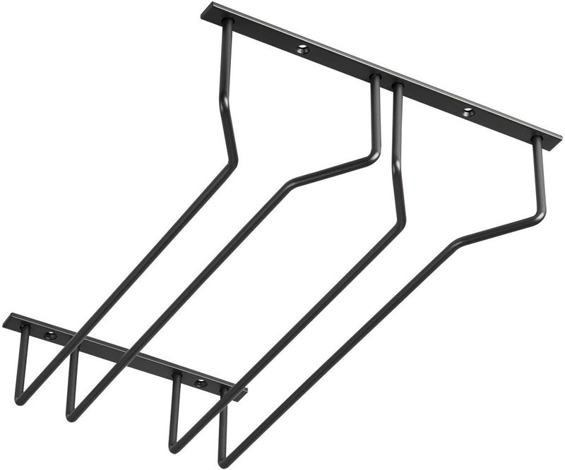 SOTECH - Glazenhouder - Antraciet - Voor 2 Rijen Glazen - 235 x 355 x 70 mm