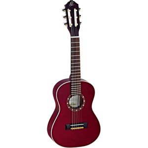 Ortega R121 1/4 WR wijnrood - 1/4 Klassieke gitaar