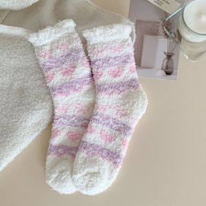 Herfst/Wintersokken - Sokken van koraalfleece - Vloersokken - Dikke, warme wintersokken - Comfortabel - Sokken voor thuis - Sokken - Herfst/Winter benodigdheden - Casual sokken - Voeg toe aan de herfst/wintersfeer