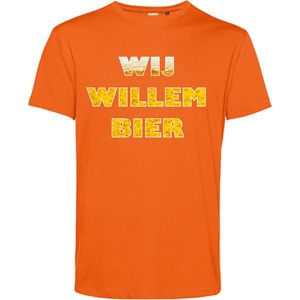 T-shirt Wij willem bier | Koningsdag | oranje shirt | Koningsdag kleding | Oranje | maat XS