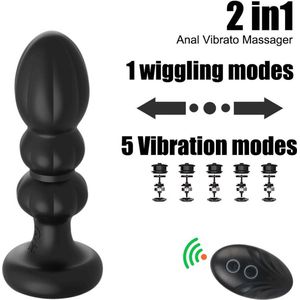 Royal Empire-Thunderplug Stotende & Vibrerende Anaal Vibrator- 2 in 1 - Met afstandbediening -Seksspeeltjes - Anale Sex Vibrator-voor Vrouwen - Voor Mannen - Buttplug - Feestdagen - Cadeau