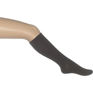 Bonnie Doon - Kinderen - Cotton Knee-High - Donker Bruin/Donker Bruin/Dark Brown - maat 27/28 (2 paar)