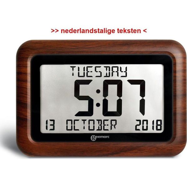 Klok verlichte cijfers - Digitale klok kopen | Lage prijs | beslist.nl