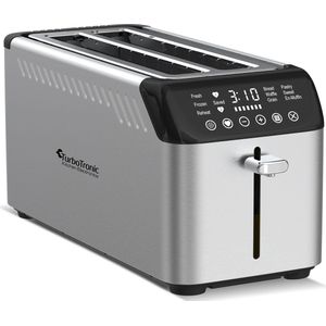 TurboTronic BF15 Digitale Broodrooster met tostiklemmen - RVS