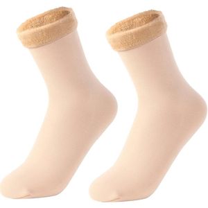 Fleece Sokken - Huissokken - Wintersokken Dames - Dikke Sokken - Winter Sokken - One Size - 8 Paar - VELVOCKS