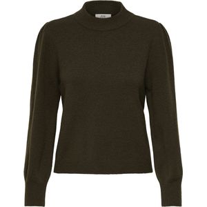 JDY - Gebreide Trui - O-hals - Korte Mouwen - Volumineuze Mouwen - Knit Fit