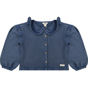 Meisjes blouse sweat denim Mea 134-140