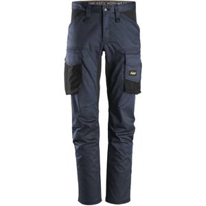 Snickers 6803 AllroundWork, Werkbroek zonder Kniezakken - Donker Blauw/Zwart - 50