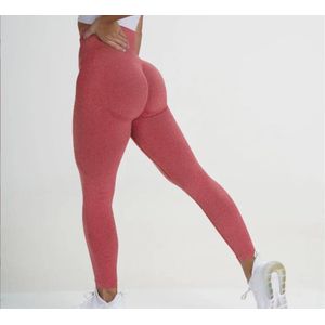 Gymlegging BUTTLIFT - Maat L - Rood - Pushup Legging - Fitness Legging - Sportlegging - Sportkleding - Yoga legging