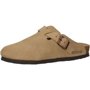 Rohde Sunnys No15 klompen dames pantoffels muiltjes leer 6071 camel