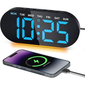 Digitale wekker met nachtlampje en LED-display - Ideaal voor zware slapers