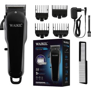 Baard - & Haar Trimmer voor Mannen-Draadloos ,Waterbestendig & 3 u Batterij - inclusief 4 opzetstukken.
