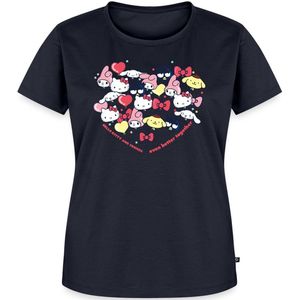 Hello Kitty En Vrienden Ballonnen In Hartvorm Premium T Shirt Dames
