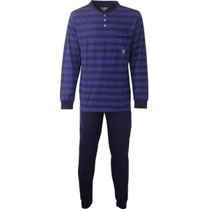 M.E.Q. - Heren Pyjama - Blauw - Maat S