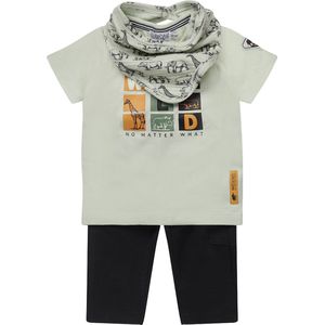 Dirkje R-JUNGLE Jongens Kledingset - Light green - Maat 68