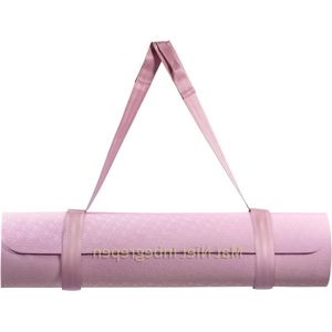 Verstelbare Yogamat Draagriem Met Klittenbandsluiting - Mat Opbergriem Voor Yogamatten - Roze