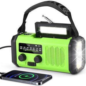Lexium Noodradio solar opwindbaar - Radio - Noodradio - Weerradio - Radio voor Noodgevallen - Nood - Muziek - Nieuws - Noodpakket - Rampen - Praktisch - Zonneenergie
