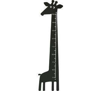 Roommate Groeimeter Giraffe Zwart Metaal Junior 115 X 28 Cm