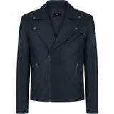 Felix Hardy - Leren Jas - Navy - Heren - Met Rits - XL