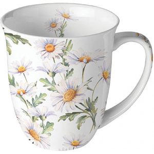 Beautiful daisies, madeliefjes, bloemen, beker, mok, Ambiente, porselein, fine bone China