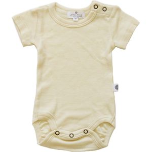 Lille Barn - Romper korte mouw - merino wol - naturel - maat 68