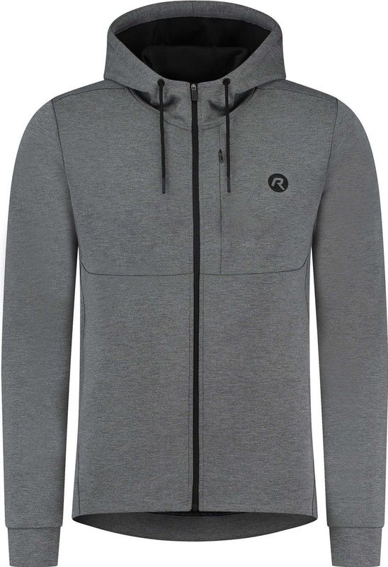 Rogelli Training II Hoodie Met Rits - Heren - Grijs - Maat XXL