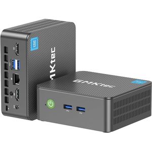 GMKtec G3 Plus - Mini-desktop - 16 GB RAM - 512 GB SSD - Intel N150 - USB 3.2 x 4 - 2 x HDMI 4K @ 60Hz