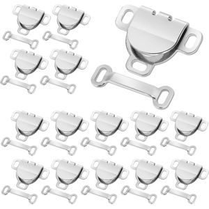 Naaibenodigdheden: 20 paar broekhaken en oog naaisluitingen voor kleding (wit)