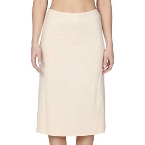 Lange Dames Onderrok - Met Split - Beige/Huid - Maat 2XL/3XL (715)