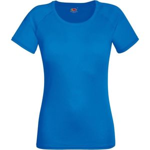 Fruit Of The Loom Dames / Vrouwen Prestatie Sportkleding T-Shirt (Royaal Blauw) Maat S