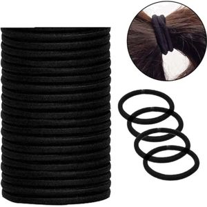 Ulanax® | Mini Haarelastiekjes - Ideaal - Zwarte Elastieken |