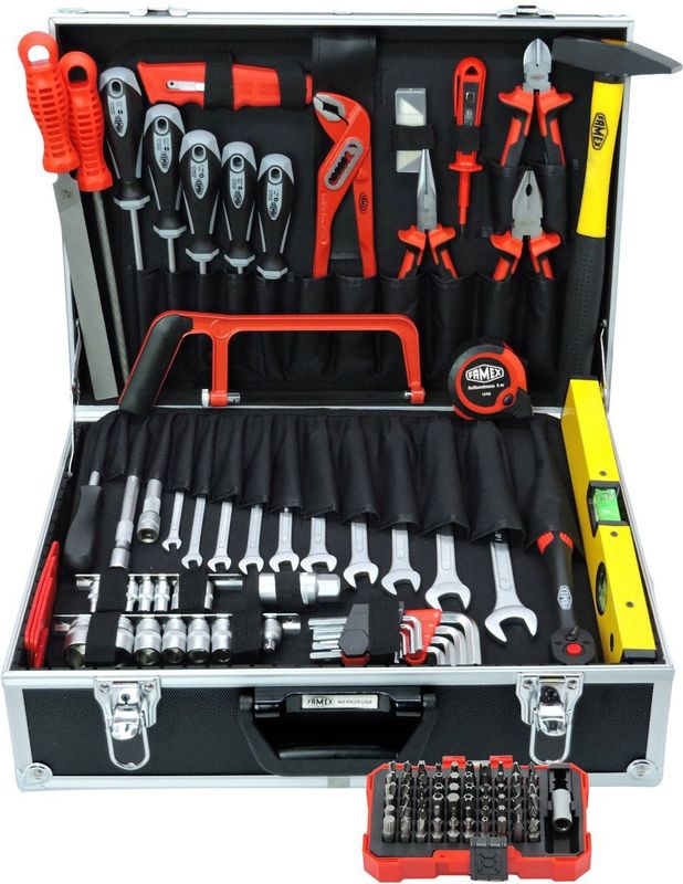 Gereedschapsset - Aluminium - Chroom-Vanadium-Staal - Inclusief Dopsleutelset