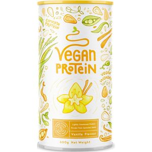 Alpha Foods Vegan Proteine poeder - Eiwitpoeder goed als maaltijdshake of ontbijtshake, Plantaardige Proteine Shake van zonnebloempitten, lijnzaad, amaranth, pompoenzaad, erwten en gekiemde rijst, 600 gram voor 40 shakes of porties, met Vanille smaak