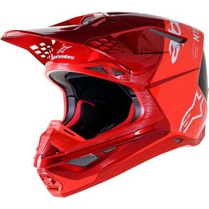 Alpinestars Supertech S-M10 Flood Helmet Ece 22.06 Red Fluo Red M&G L - Maat L - Helm