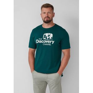 s.Oliver - T-Shirt - Katoen - Normale Pasvorm - Discovery™ Print
