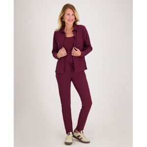 Je m'appelle Travelstof Dames Broek Regular fit Met stretch - Rood - Maat M