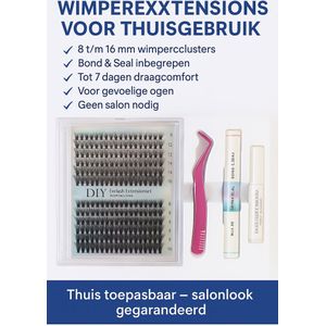 Easylash magnetische wimpers met eyeliner-Met 180 Wimperclusters – Nepwimpers – Wimperextensions – Wimpers magnetisch – 5 paar wimpers met eyeliner – Incl. applicator – Natuurlijke look