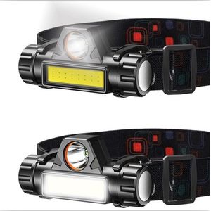 LED COB Hoofdlamp | USB Oplaadbaar | Waterdicht | 2 lichtstanden | Dimbaar