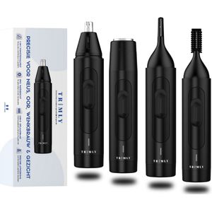 Neustrimmer 4-in-1 Advance oplaadbaar - Neushaartrimmer voor mannen en vrouwen - Wenkbrauw trimmer- Baard trimmer