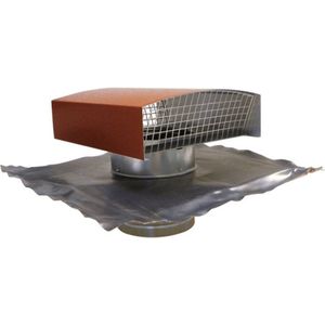 Econox CTM dakdoorvoer Ø 160mm aluminium rood met indekstuk