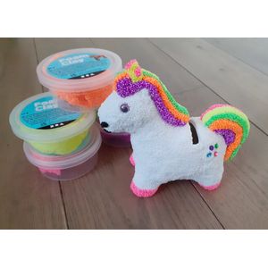Creativity for you knutselpakket Kinderfeestje: Eenhoorn spaarpot met foam clay