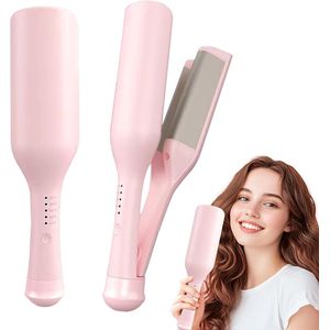 32 mm Krultang - Langdurige Fixatie, Automatische Uitschakeling Na 60 Minuten - Snel Opwarmende Draadloze Krultang - 5-traps Intelligente Temperatuurregeling - Geschikt Voor Lang En Kort Haar - Roze