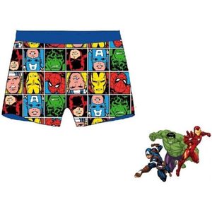 Marvel Avengers Zwembroek – Blauwe Comic-Print – Maat 104/110