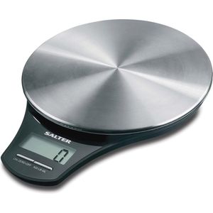 Elektronische roestvrijstalen keukenweegschaal - Nauwkeurige weging tot 5 kg met vloeistofmeting en Add & Weigh functie