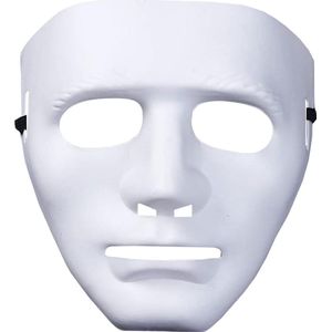Witte Masker Voor Halloween - Eng Wit Myer Masker