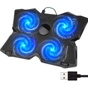 MKSS® Laptop Cooler - Laptop Stand - Laptop Verhoging - Standaard - Cooling Pad - Zwart