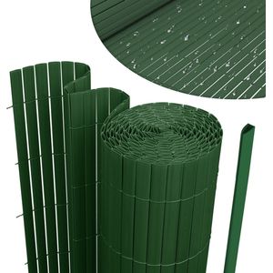 Balkonscherm PVC Tuinscherm Privacy Scherm Mat Hekwerk voor Balkon Terras Windbescherming Privacy Outdoor Balkon Bekleding Weerbestendig UV-bescherming voor Balkon Tuin Luifel Hekwerk voor Terras Groen 100*1000cm