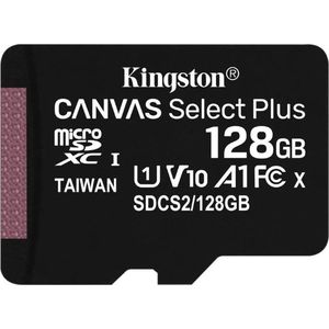 Kingston - Micro SD kaart - Class 10 - 128GB